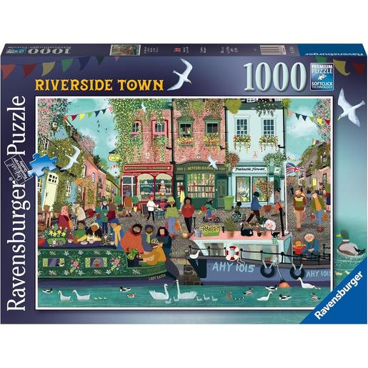 Ravensburger - Puzzle Paisagem Ribeirinha 1000 Peças ㅤ