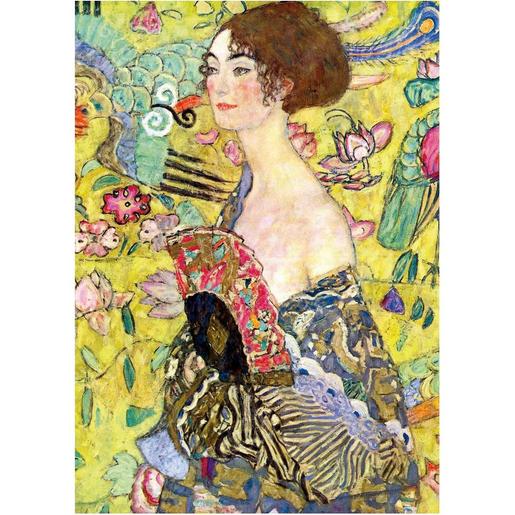 Educa Borras - Puzzle Adultos Retrato de Adele Gustav Klimt 1000 Peças ㅤ