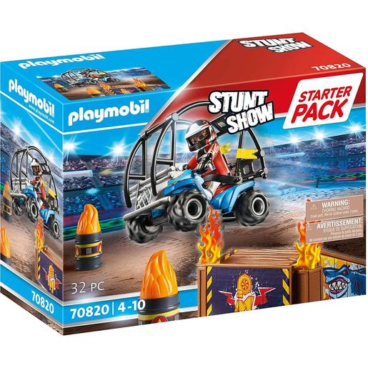 Playmobil - Starter Pack Stuntshow Quad com Rampa de Fogo 70820