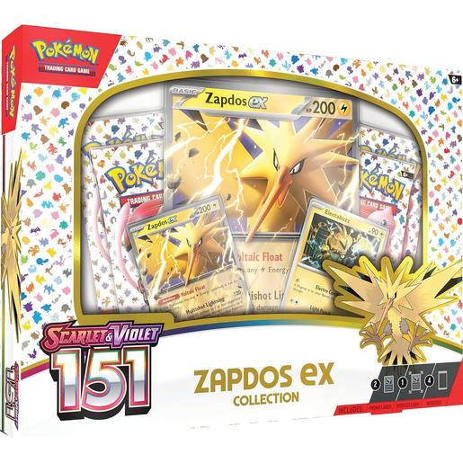 Pokemon - Caixa de colecção de Pokemon TCG Escarlate e Violeta 151 Zapdos Ex ㅤ