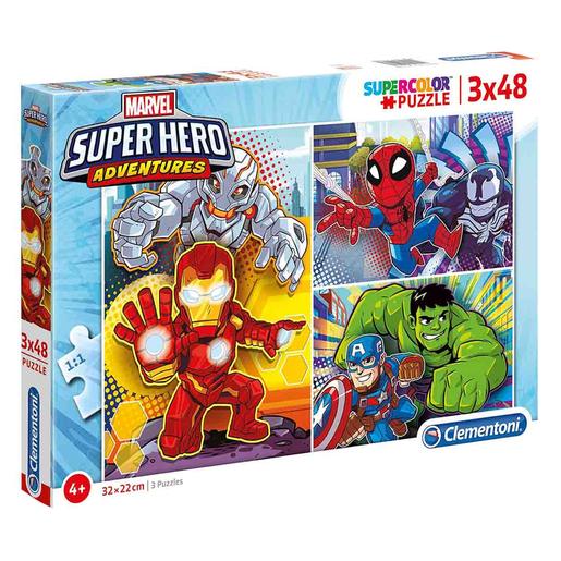 Super Hero Adventures - Puzzle 3 em 1
