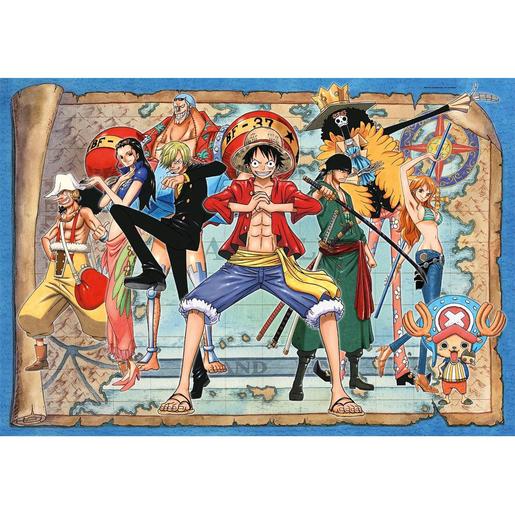 Clementoni - Puzzle de anime One Piece edição especial 500 peças em cubo ㅤ