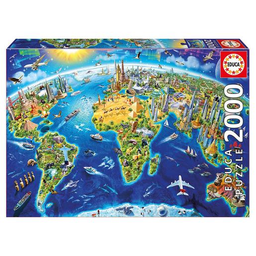 Educa Borrás - Símbolos do Mundo - Puzzle 2000 Peças