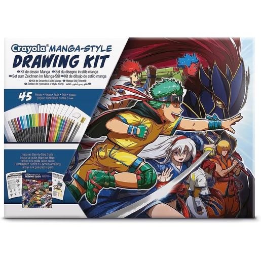 Crayola - Kit de dibujo Manga con 45 piezas, actividad creativa y regalo ㅤ
