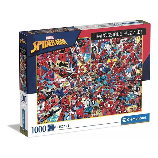 Clementoni - Spider-man - Puzzle Impossible Spiderman 1000 peças Marvel ㅤ