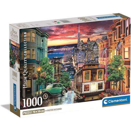 Clementoni - Puzzle de 1000 peças da coleção San Francisco ㅤ