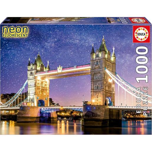 Educa Borras - Puzzle Luminoso Tower Bridge Londres 1000 Peças ㅤ