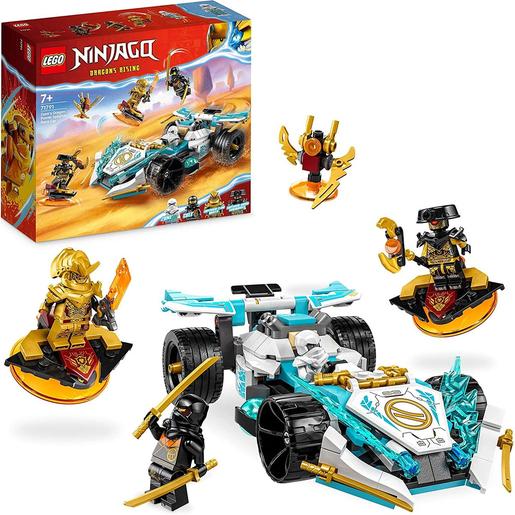 LEGO - Ninjago - Carro de corrida dragão de Zane, conjunto de construção com função rotativa e minifiguras 71791