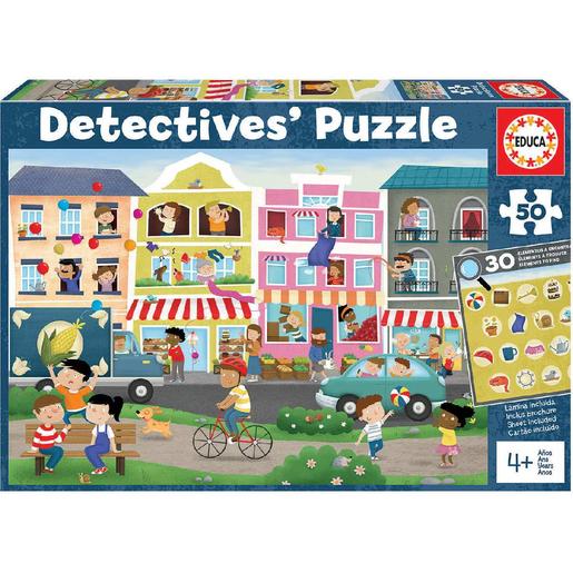 Educa Borrás - Cidade - Puzzle detetives 50 peças
