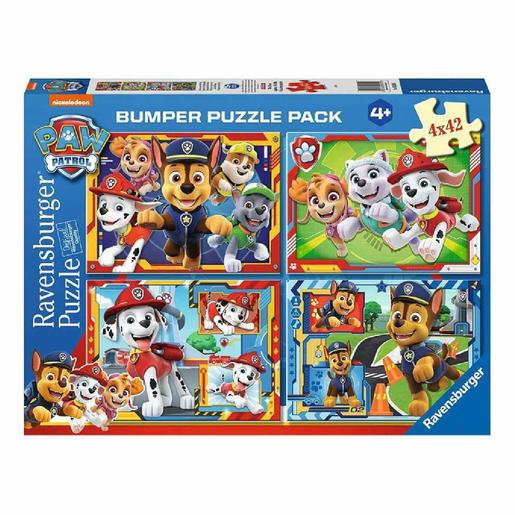 Ravensburger - Patrulha Pata - Pack 4 puzzles 42 peças