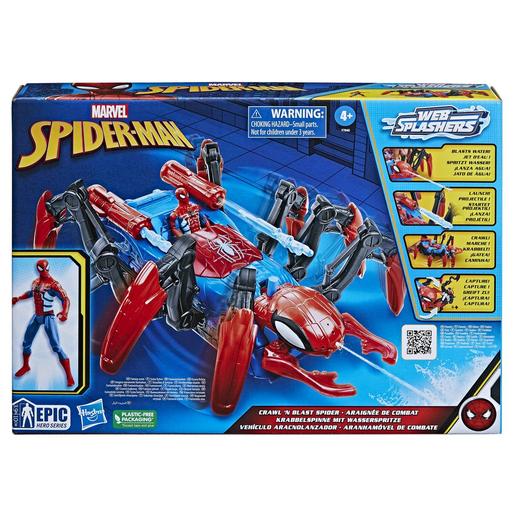 Hasbro - Spider-man - Veículo lançador de aranhas e figura de brinquedo do Homem-Aranha F78455L0