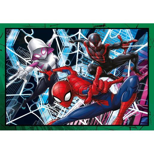 Clementoni - Puzzles infantis de 12, 16, 20 e 24 peças do Spiderman ㅤ