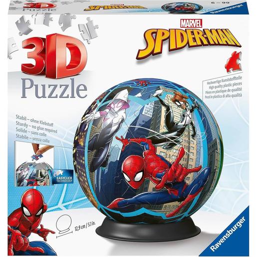 Ravensburger - Spider-man - Puzzle 3D Spider-Man Ball, 72 peças ㅤ