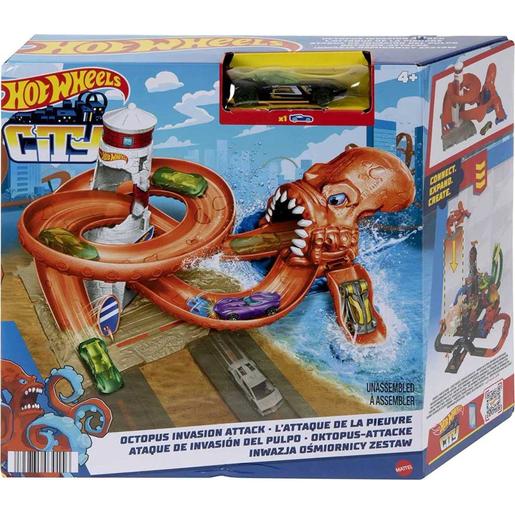 Mattel - Invasión de pulpo en Ciudad Hot Wheels ㅤ