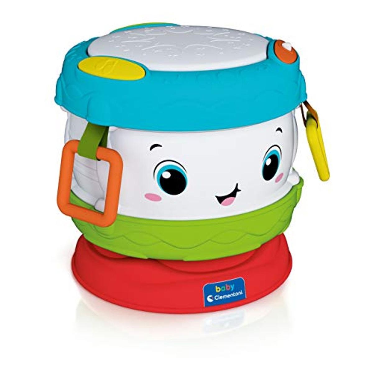Clementoni - Brinquedo didático Baby Activity com som de tambor ㅤ