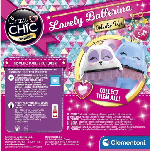 Clementoni - Conjunto de maquilhagem Hipopótamo Bailarina Chic
 ㅤ