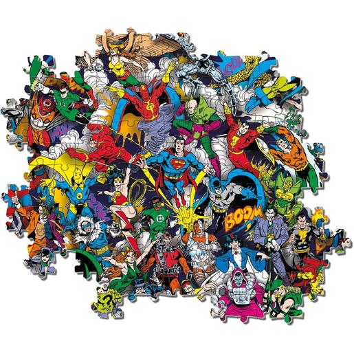 Clementoni - Quebra-cabeça de design de banda desenhada da DC Comics, 1000 peças, multicolorido, tamanho único ㅤ