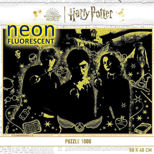 Harry Potter - Puzzle de neón de 1000 peças do Harry Potter com cola Fix incluída
