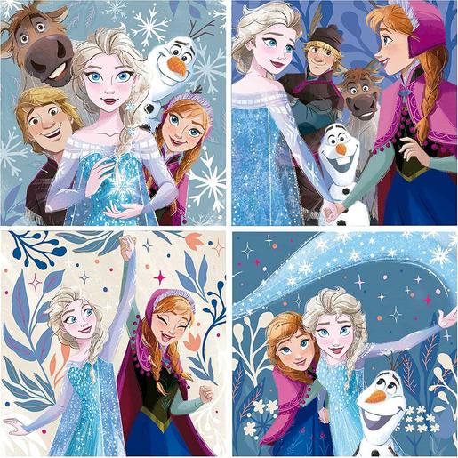 Frozen - Set de puzzles infantiles progresivos con imágenes de Frozen, 12 a 25 piezas ㅤ