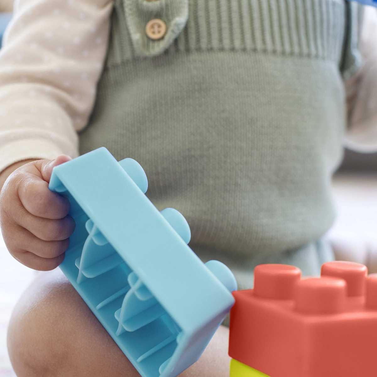 Blocos de Construção Brinquedo Educativo p/ Bebê em Silicone | 0-36 Meses |  Atenna Baby Shop