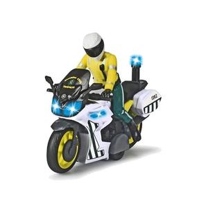 Simba - Moto de brinquedo da Guarda Civil com luz, som e figura removível ㅤ