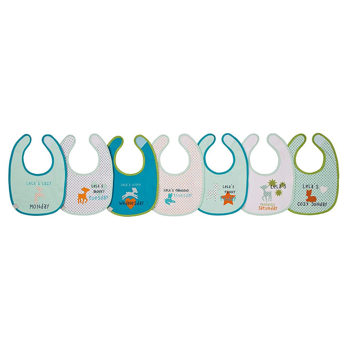 HOMYBABY® Pack de 5 babetes bebé impermeáveis - babete botões