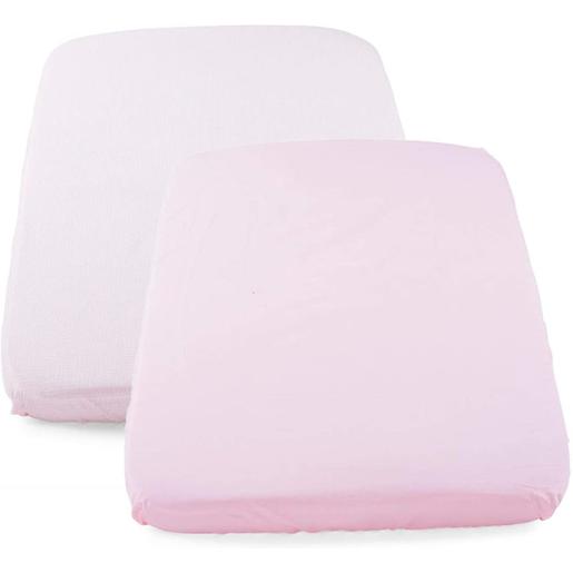 Chicco - Set de 2 lençóis de baixo Air/Magic Pink pois