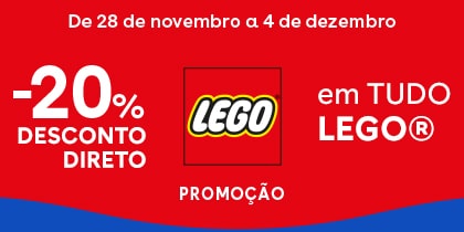 20% desconto direto em TUDO LEGO Toys R Us